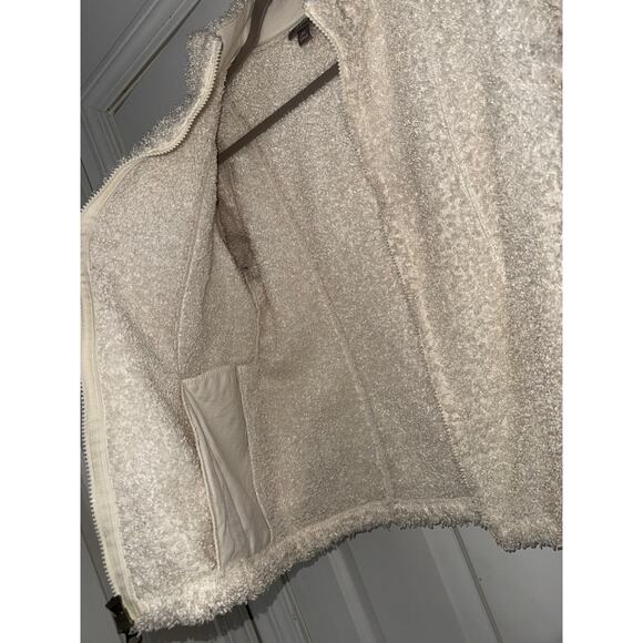 J. Jill Fuzzy Full-Zip with Pockets Cozy Teddy Bear jacket - sz PETITE small - Picture 6 of 10